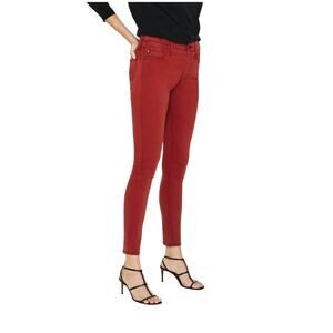 ADRIANO GOLDSCHMIED THE LEGGING ANKLE SUPER SKINNY JEANS IN RED NWT SIZE‎ 24